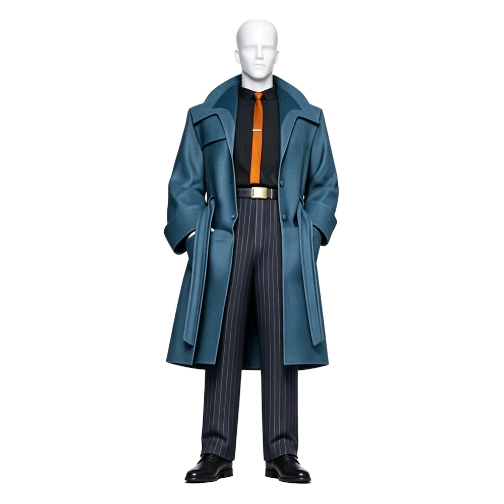 Cosplay Costume Raymond Ray Gunn(2026) Film Cosplay Tenue Bleue et Noire Homme