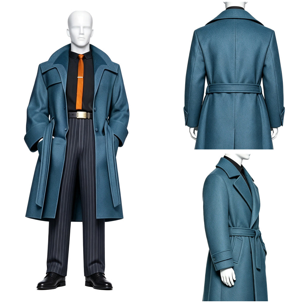Cosplay Costume Raymond Ray Gunn(2026) Film Cosplay Tenue Bleue et Noire Homme
