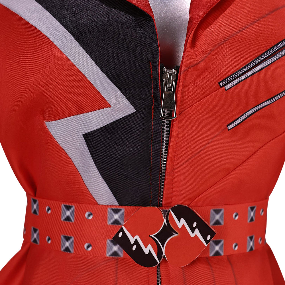Cosplay Costume Red Charming Descendants: Wicked Wonderland(2026) Film Cosplay Haut et Jupe Femme
