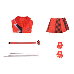 Cosplay Costume Red Charming Descendants: Wicked Wonderland(2026) Film Cosplay Haut et Jupe Femme