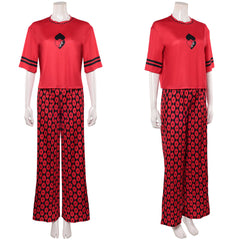 Cosplay Costume Red Descendants: Wicked Wonderland(2026) Film Cosplay Pyjama Rouge Femme