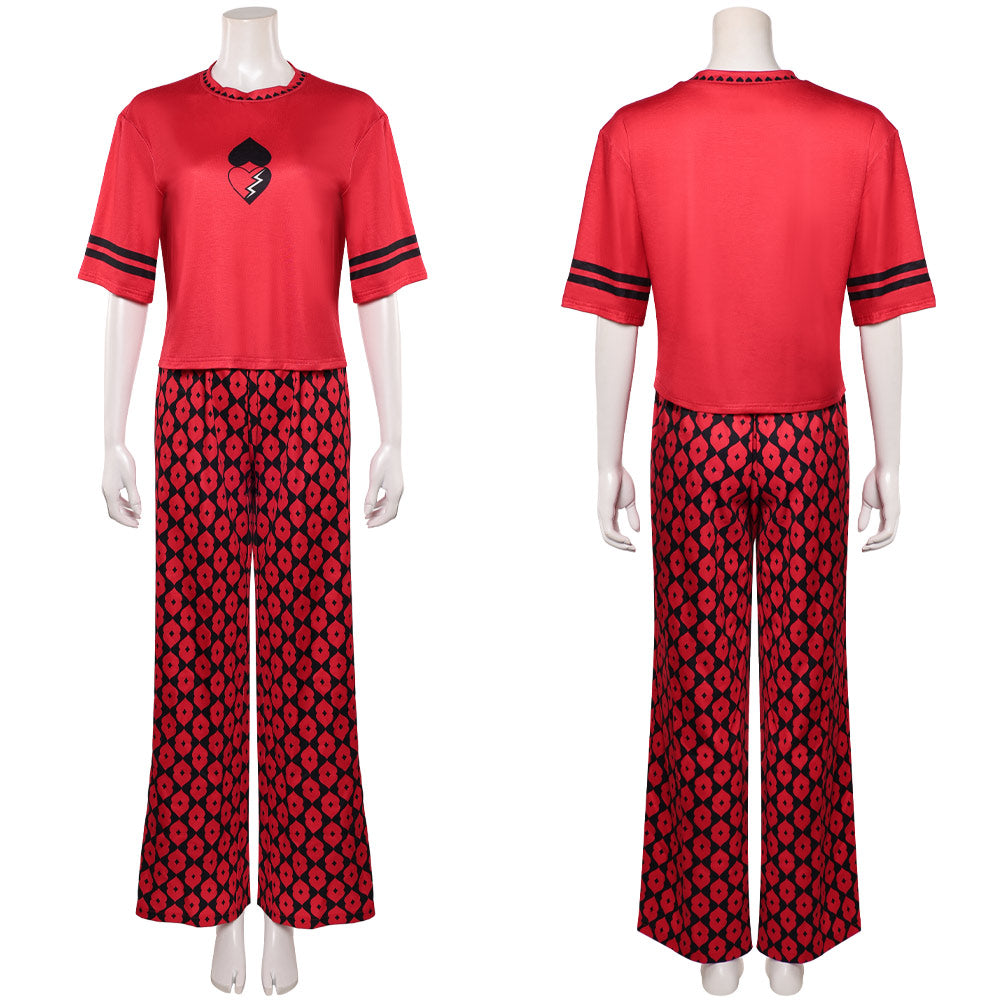 Cosplay Costume Red Descendants: Wicked Wonderland(2026) Film Cosplay Pyjama Rouge Femme