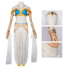 Cosplay Costume Rem Re Zero Saison 4 The Stars that Inscry the Present(2026) Anime Cosplay Tenue Bleue et Blanche Femme