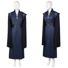 Cosplay Costume Rhaenyra Targaryen House of The Dragon 3(2026) TV Cosplay Tenue Noire et Bleue Femme