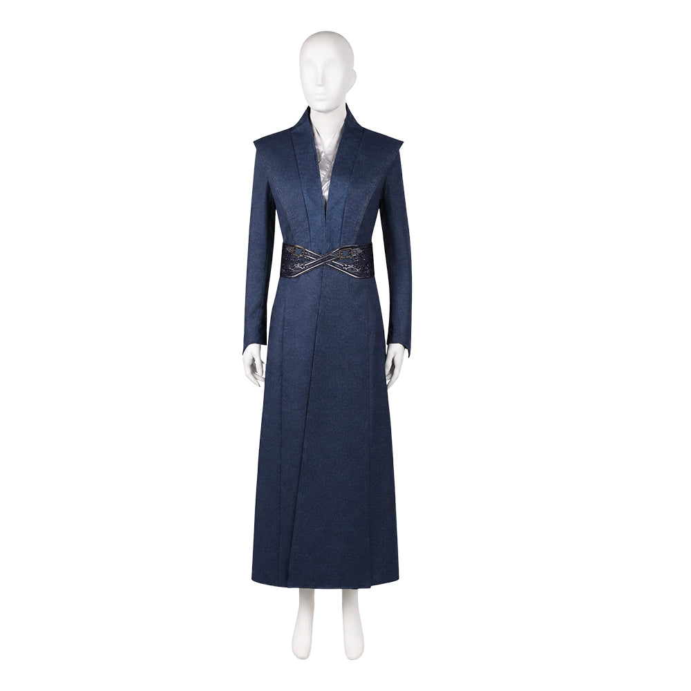 Cosplay Costume Rhaenyra Targaryen House of The Dragon 3(2026) TV Cosplay Tenue Noire et Bleue Femme