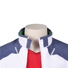 Cosplay Costume Roman Carax Cyberpunk: Edgerunners 2(2026) TV Cosplay Tenue Blanche et Bleue Homme