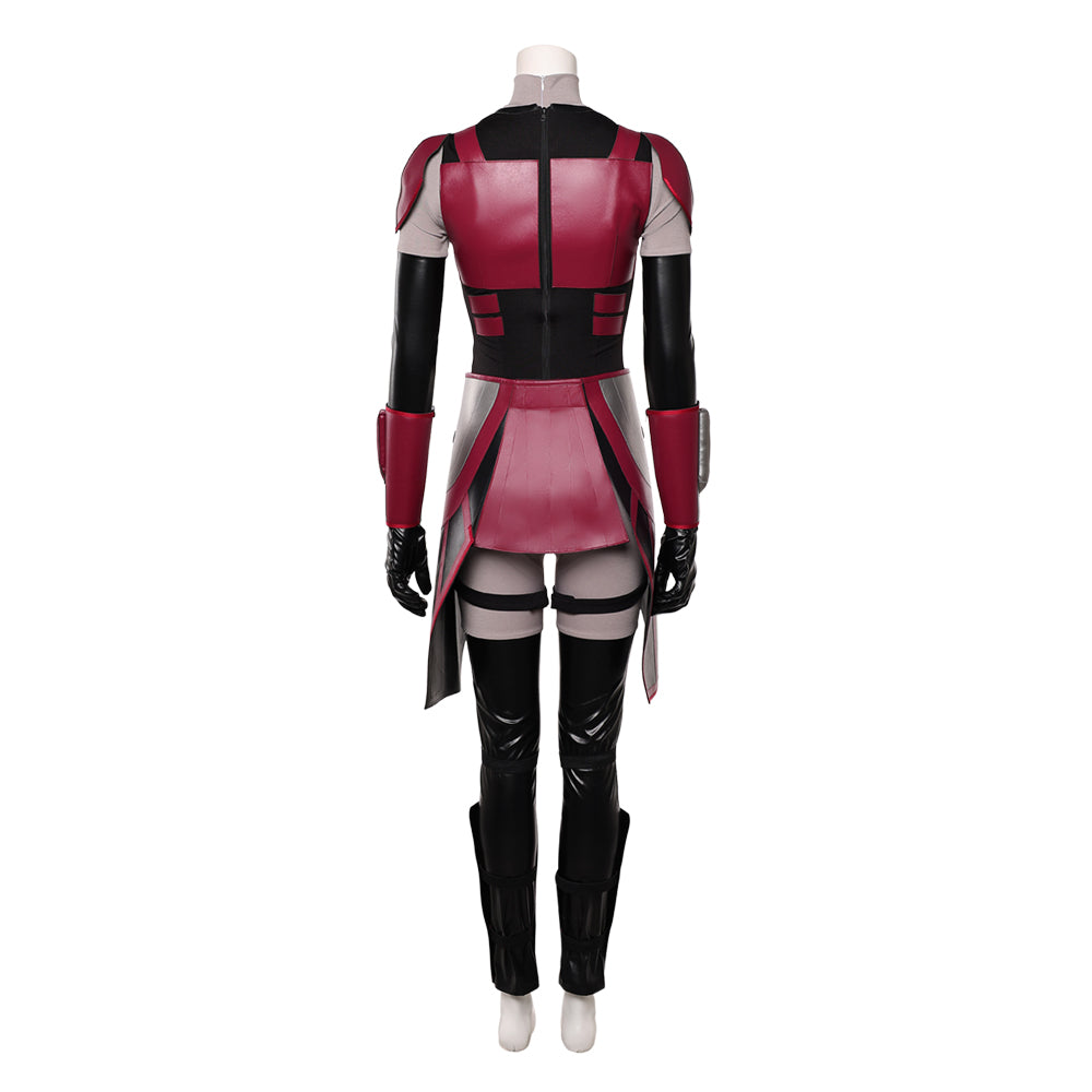 Cosplay Costume Rook Kast Maul: Seigneur de l'Ombre(2026) TV Cosplay Tenue Rouge et Noire Femme