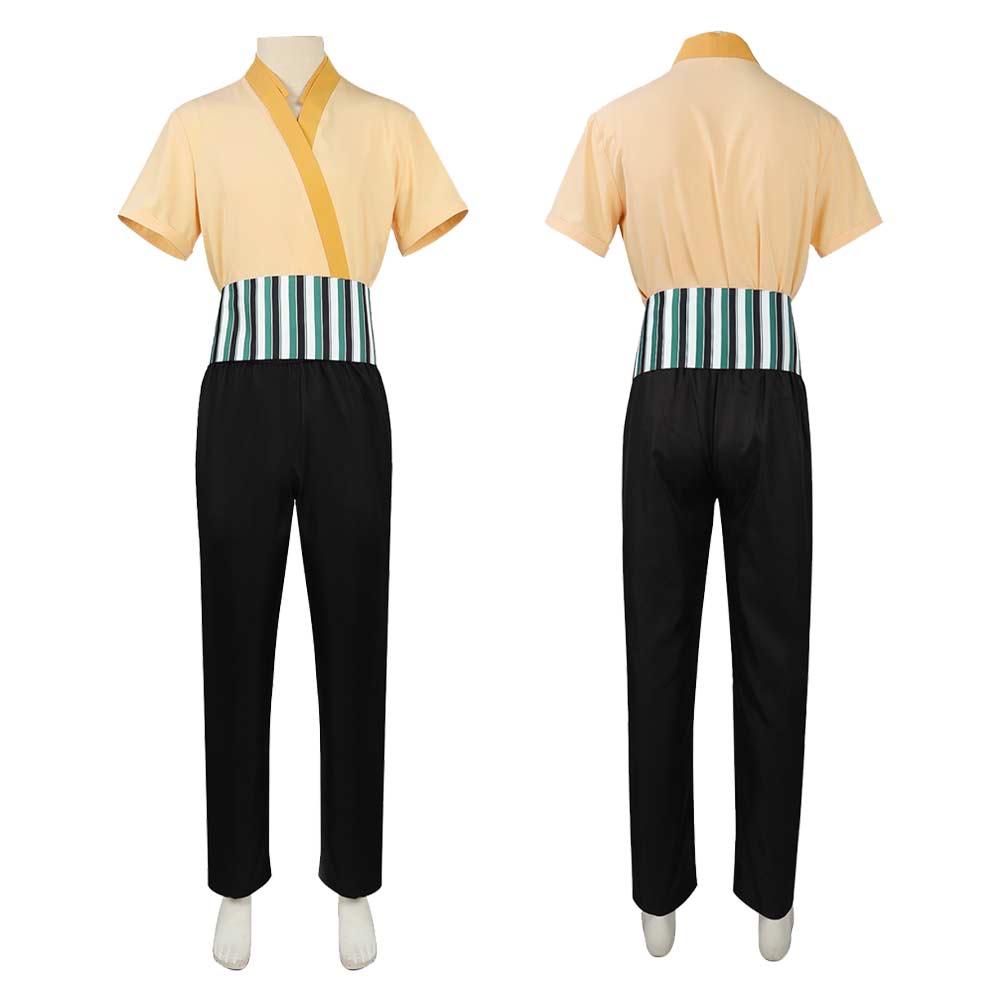 Cosplay Costume Roronoa Zoro One Piece Live Action 2(2026) TV Cosplay Tenue Noire et Beige Homme