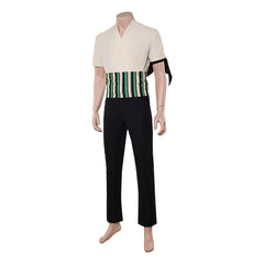 Cosplay Costume Roronoa Zoro One Piece Live Action 2(2026) TV Cosplay Tenue Noire et Beige Homme