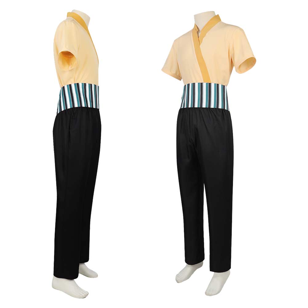 Cosplay Costume Roronoa Zoro One Piece Live Action 2(2026) TV Cosplay Tenue Noire et Beige Homme