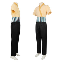 Cosplay Costume Roronoa Zoro One Piece Live Action 2(2026) TV Cosplay Tenue Noire et Beige Homme