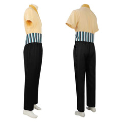 Cosplay Costume Roronoa Zoro One Piece Live Action 2(2026) TV Cosplay Tenue Noire et Beige Homme