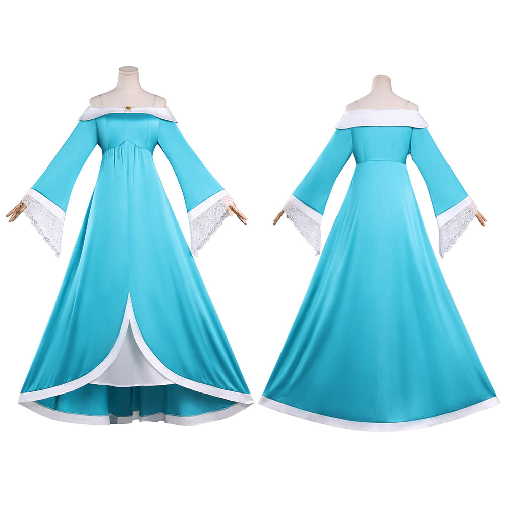 Cosplay Costume Rosalina The Super Mario Galaxy Movie(2026) Film Cosplay Robe Bleue Femme