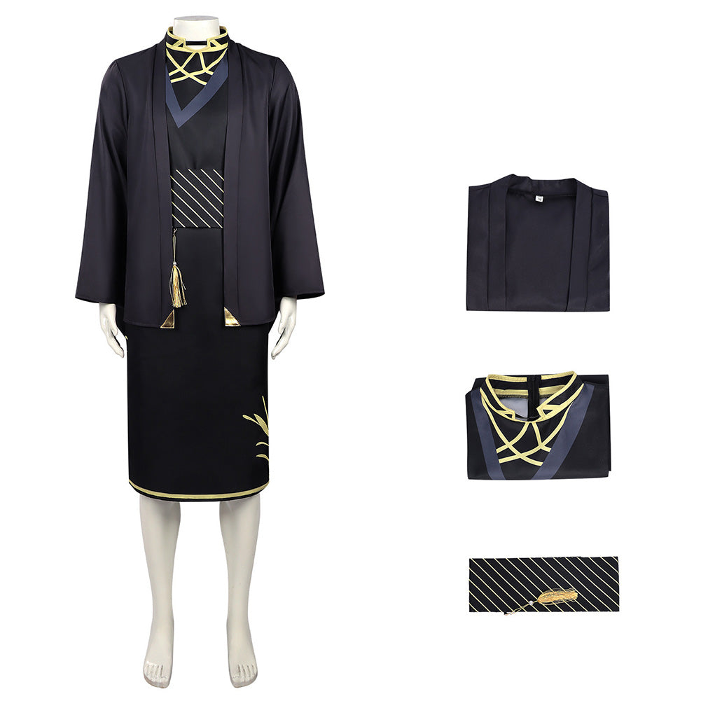 Cosplay Costume Rosei Kantsubaki Shunkashuutou Daikousha: Haru no Mai(2026) Anime Cosplay Tenue Noire Homme