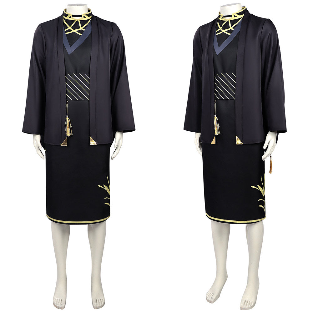 Cosplay Costume Rosei Kantsubaki Shunkashuutou Daikousha: Haru no Mai(2026) Anime Cosplay Tenue Noire Homme