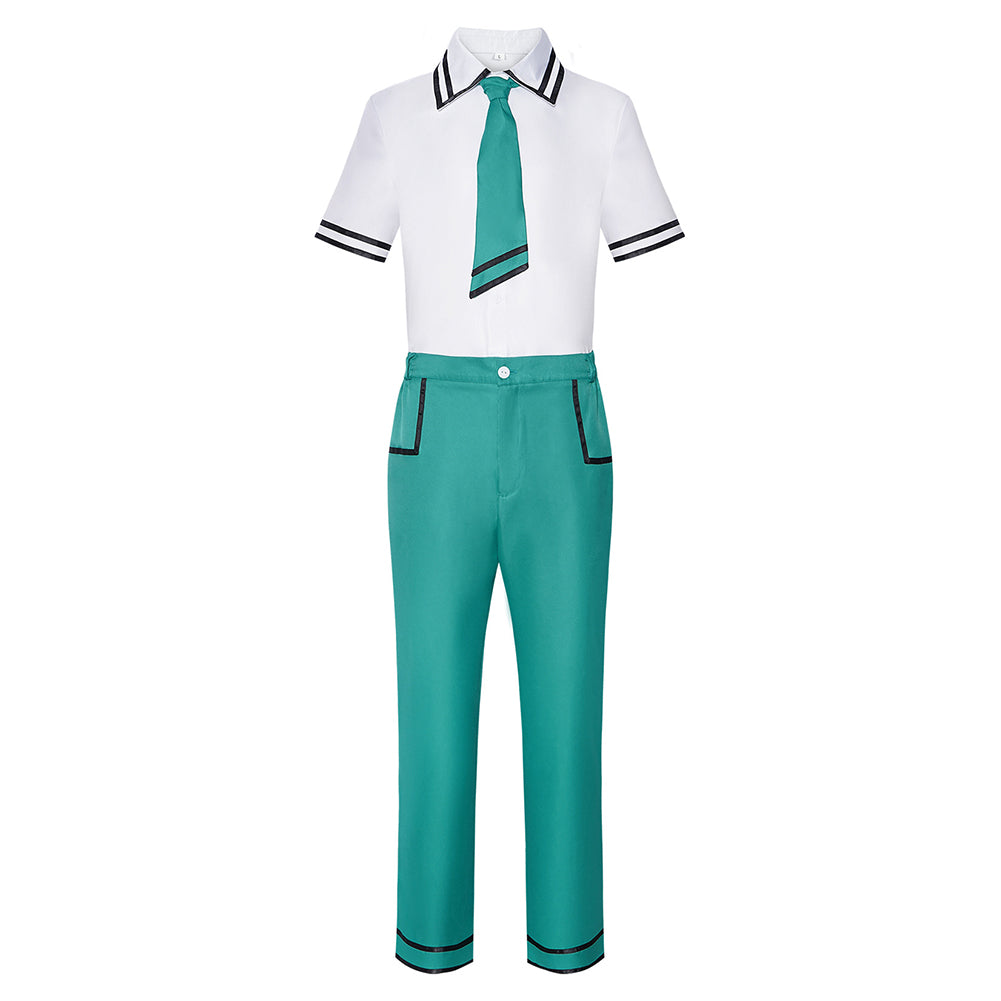 Cosplay Costume Saiki Kusuo The Disastrous Life of Saiki K Anime Cosplay Uniforme Blanche et Verte Homme