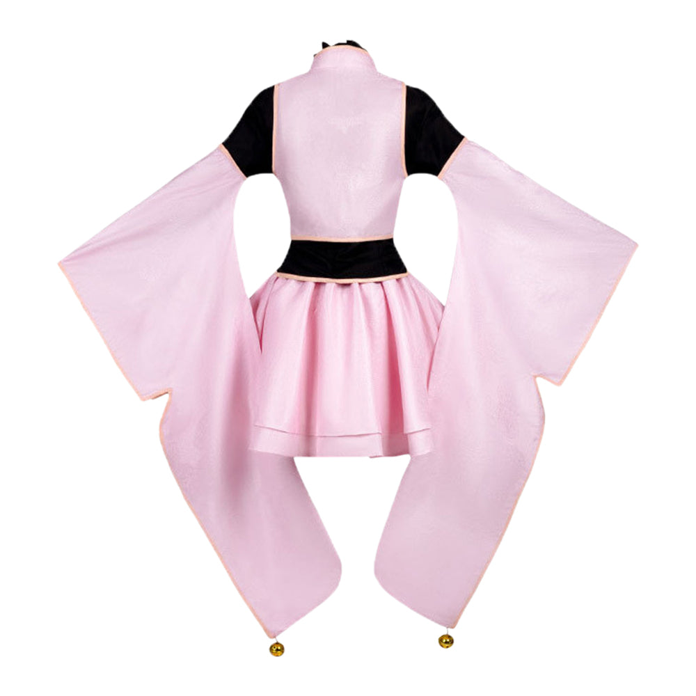 Cosplay Costume Sakura Kinomoto Cardcaptor Sakura Anime Cosplay Tenue Rose et Noire Femme