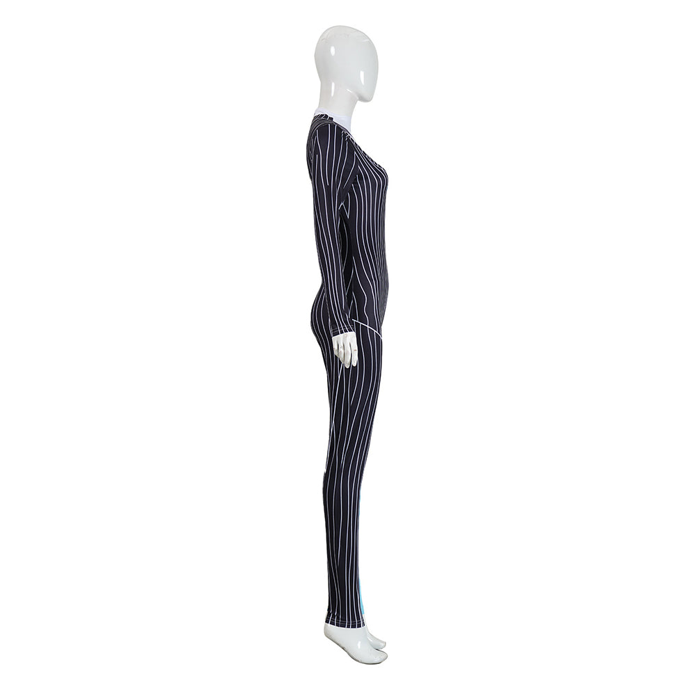 Cosplay Costume Sally The Nightmare Before Christmas(1993) Film Cosplay Combinaison Noire Femme