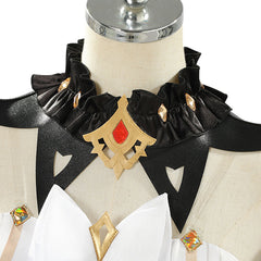 Cosplay Costume Sandone The Marionette Fatui Harbinger Genshin Impact Jeu Cosplay Tenue Rouge et Noire Femme