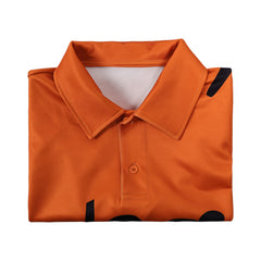 Cosplay Costume Sanji One Piece Live Action 2(2026) TV Cosplay Chemise Polo Orange Homme