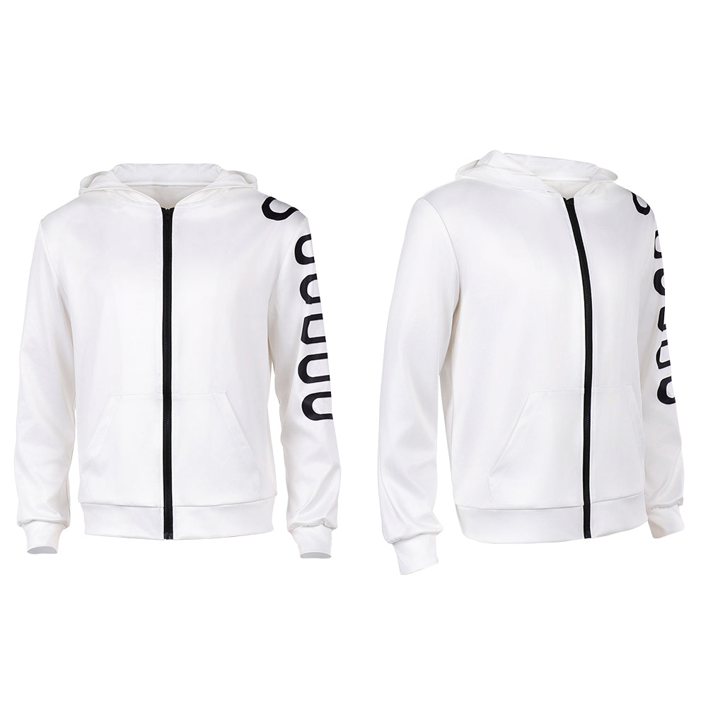 Cosplay Costume Sanji One Piece Live Action 2(2026) TV Cosplay Sweat-shirt Blanc Homme