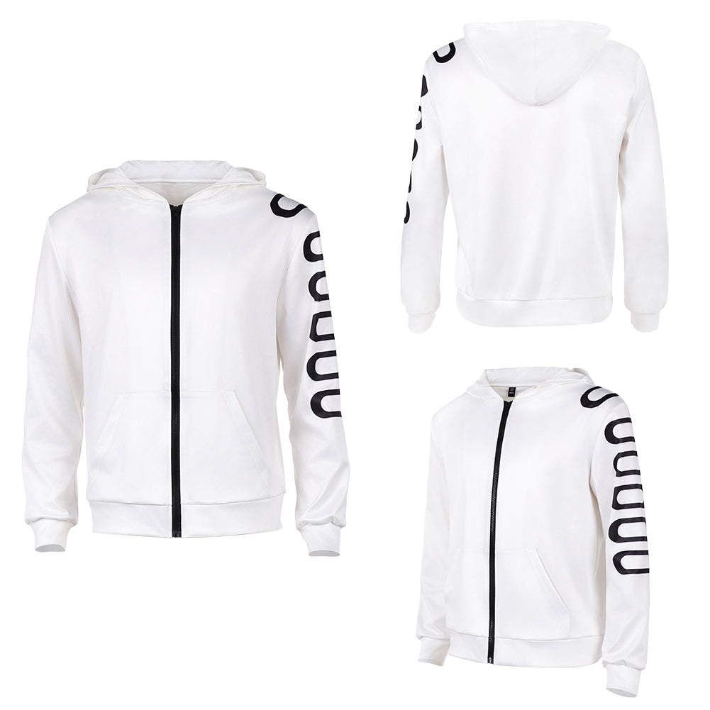 Cosplay Costume Sanji One Piece Live Action 2(2026) TV Cosplay Sweat-shirt Blanc Homme