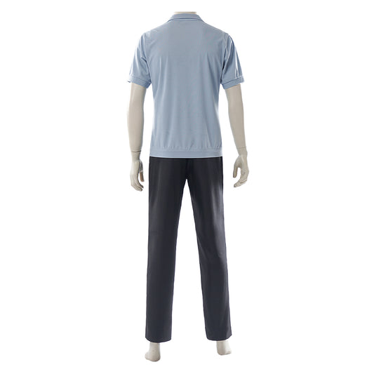 Cosplay Costume Sanji One Piece Live Action 2(2026) TV Cosplay Tenue Noire et Bleue Homme