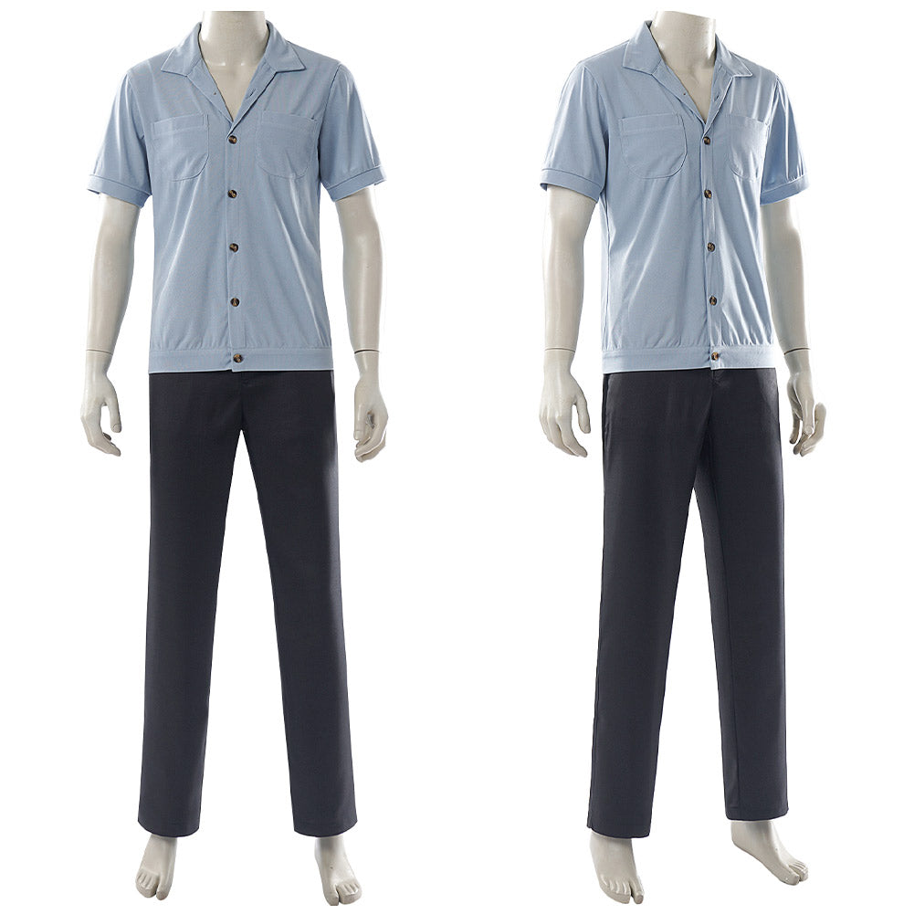 Cosplay Costume Sanji One Piece Live Action 2(2026) TV Cosplay Tenue Noire et Bleue Homme