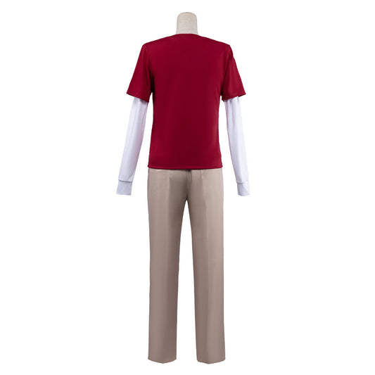 Cosplay Costume Sanji One Piece Live Action 2(2026) TV Cosplay Tenue Rouge Homme