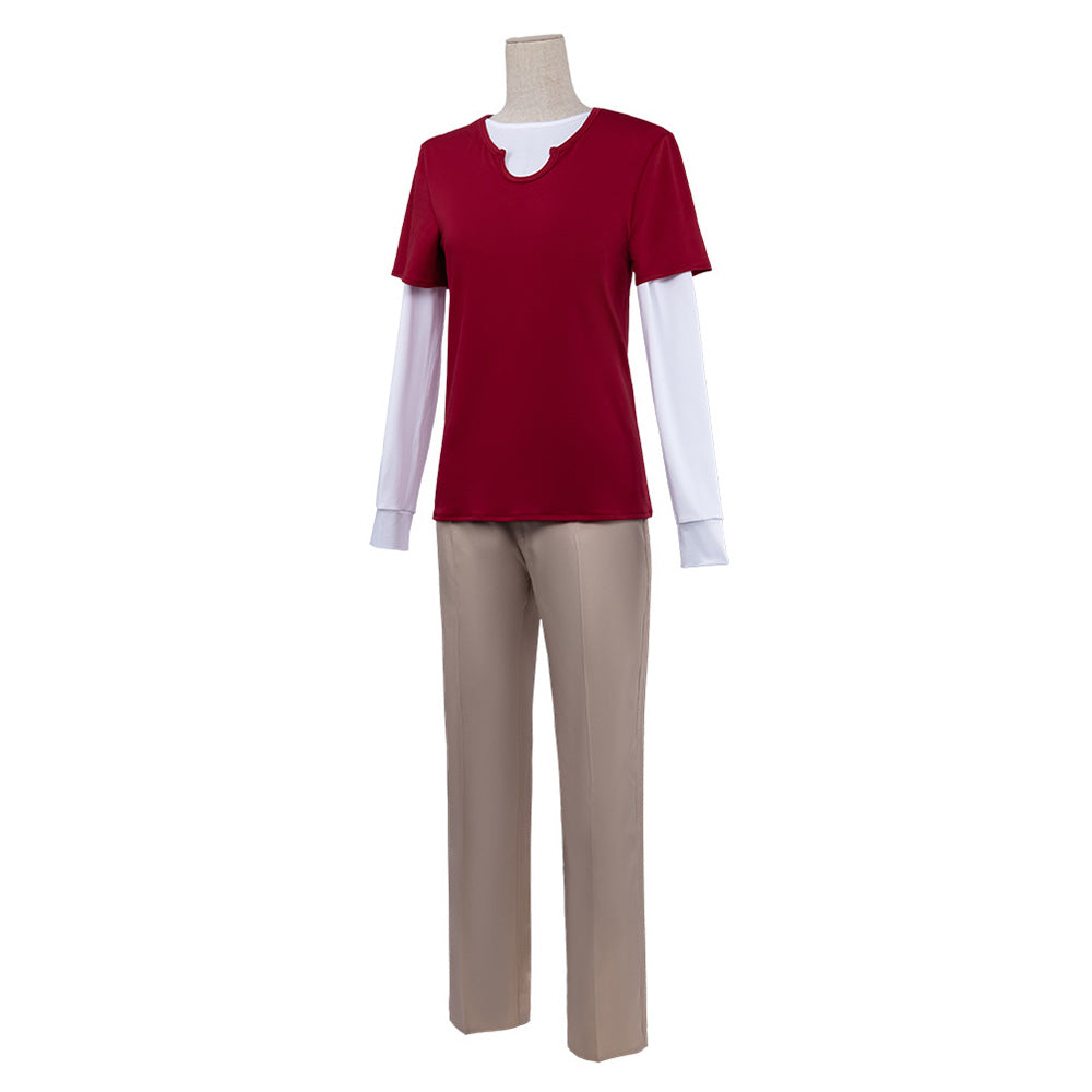 Cosplay Costume Sanji One Piece Live Action 2(2026) TV Cosplay Tenue Rouge Homme