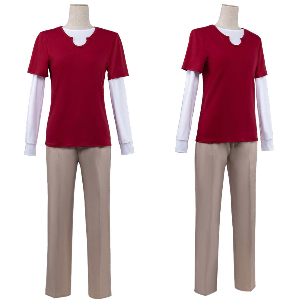 Cosplay Costume Sanji One Piece Live Action 2(2026) TV Cosplay Tenue Rouge Homme