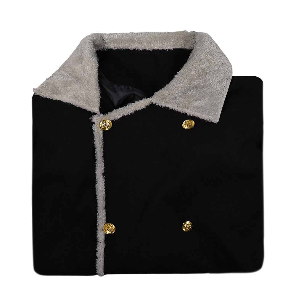 Cosplay Costume Sanji One Piece Live Action 2(2026) TV Cosplay Veste Noire Homme