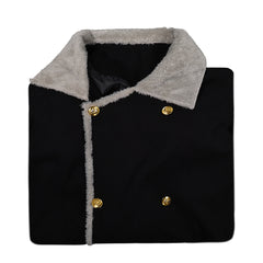 Cosplay Costume Sanji One Piece Live Action 2(2026) TV Cosplay Veste Noire Homme