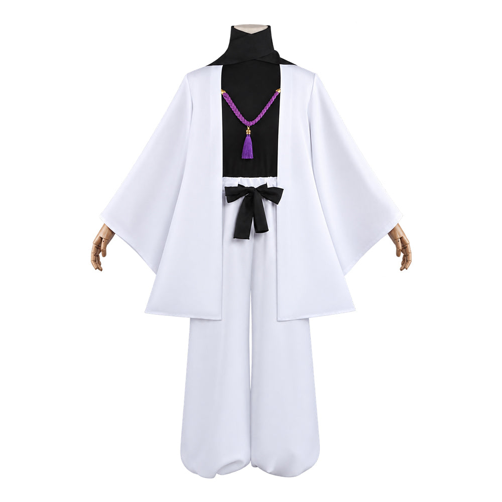 Cosplay Costume Satoru Gojo Anime Cosplay Tenue Blanche et Noire Homme