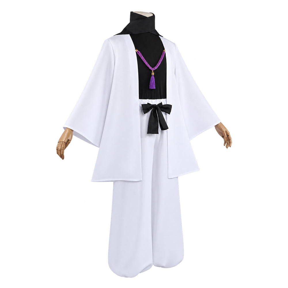 Cosplay Costume Satoru Gojo Anime Cosplay Tenue Blanche et Noire Homme