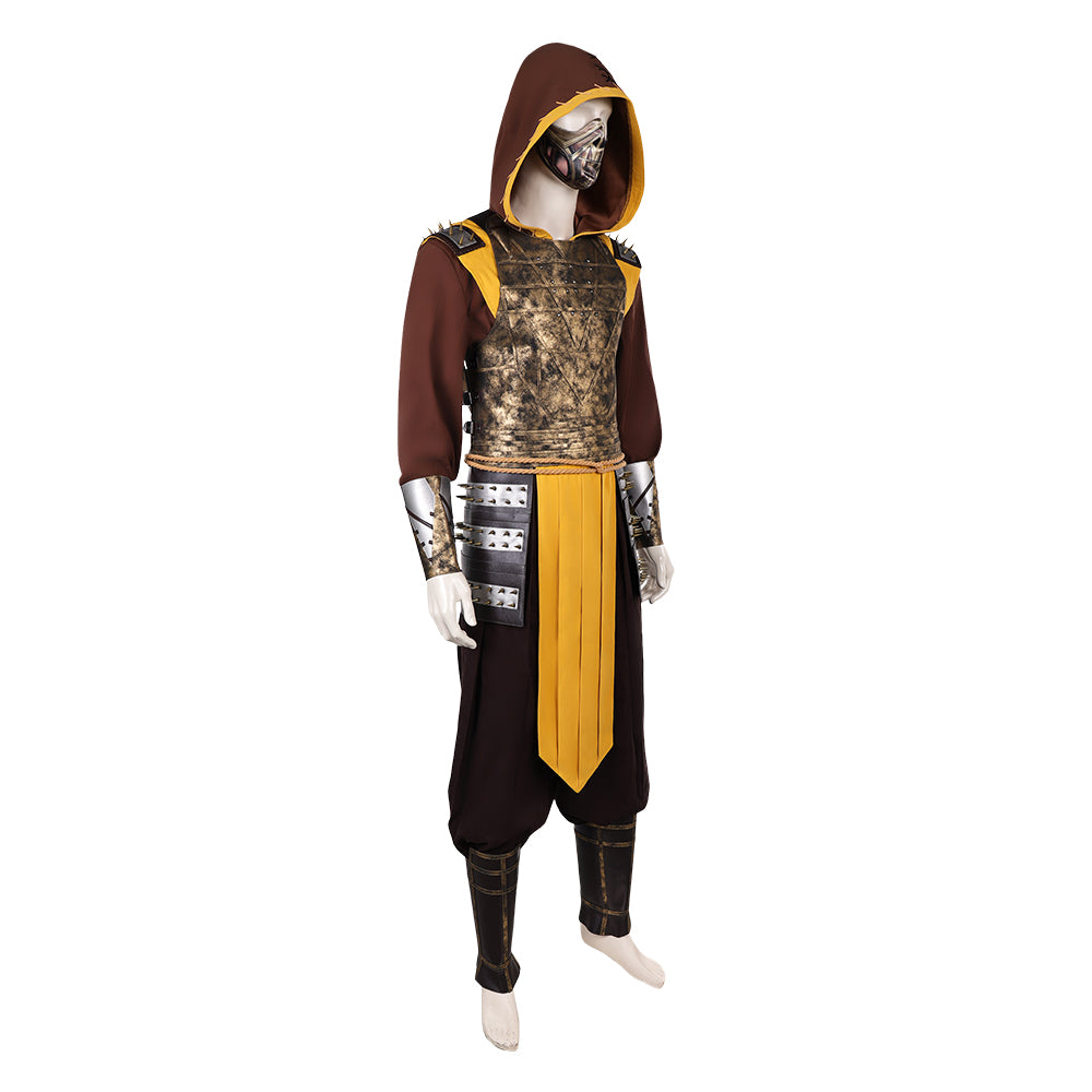 Cosplay Costume Scorpion Mortal Kombat 2(2026) Film Cosplay Tenue Marron et Noire Homme