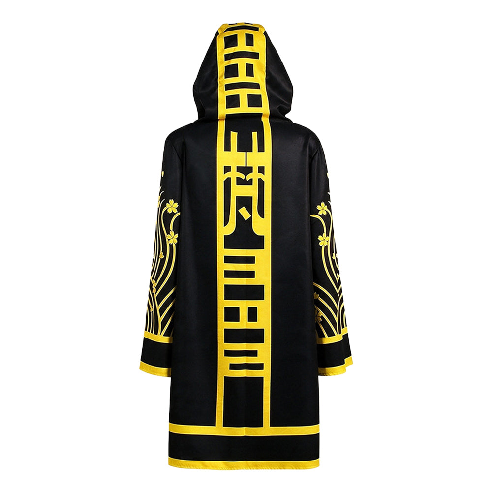 Cosplay Costume Senju Kawaragi Tokyo Revengers Saison 4(2026) Anime Cosplay Tenue Noire et Jaune Homme