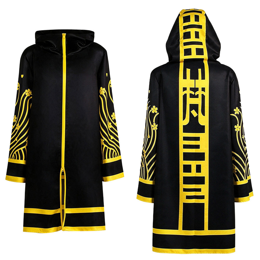 Cosplay Costume Senju Kawaragi Tokyo Revengers Saison 4(2026) Anime Cosplay Tenue Noire et Jaune Homme