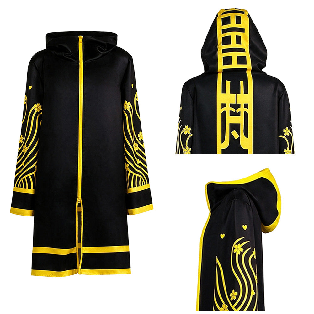 Cosplay Costume Senju Kawaragi Tokyo Revengers Saison 4(2026) Anime Cosplay Tenue Noire et Jaune Homme