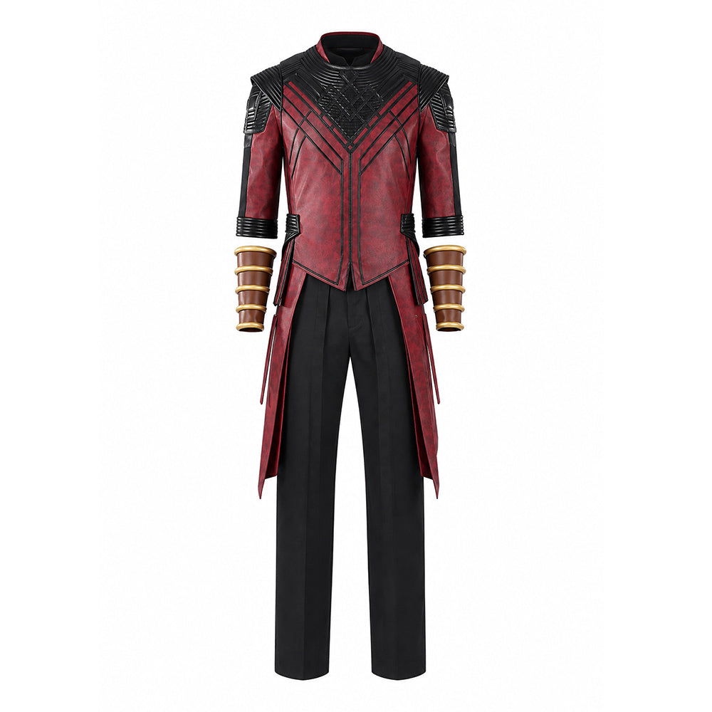 Cosplay Costume Shang-Chi Avengers 5(2026) Film Cosplay Tenue Rouge et Noire Homme