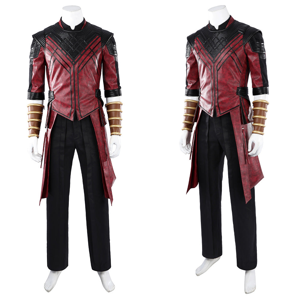 Cosplay Costume Shang-Chi Avengers 5(2026) Film Cosplay Tenue Rouge et Noire Homme