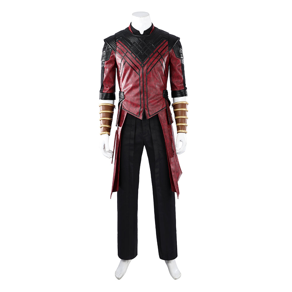 Cosplay Costume Shang-Chi Avengers 5(2026) Film Cosplay Tenue Rouge et Noire Homme