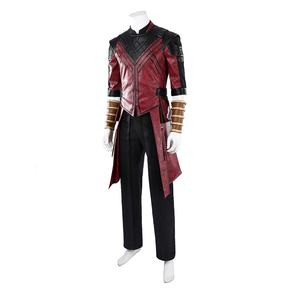 Cosplay Costume Shang-Chi Avengers 5(2026) Film Cosplay Tenue Rouge et Noire Homme
