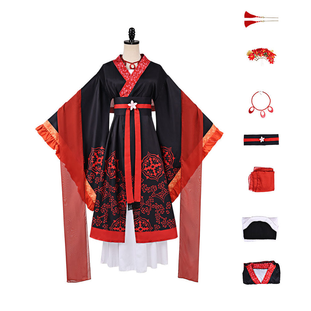 Cosplay Costume Shu Keigetsu Though I Am an Inept Villainess(2026) Anime Cosplay Kimono Rouge Femme