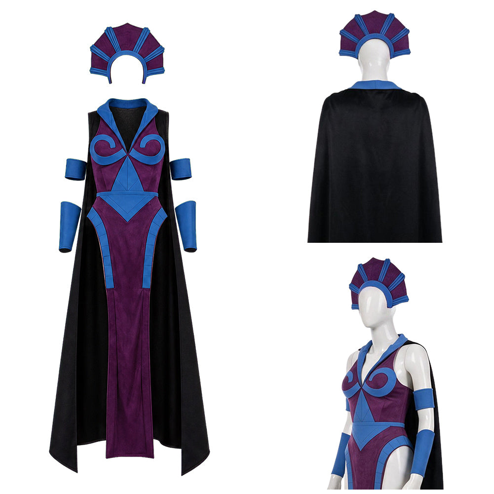 Cosplay Costume Skeleton King Les Maîtres de l'Univers(2026) Film Cosplay Robe Violette Femme