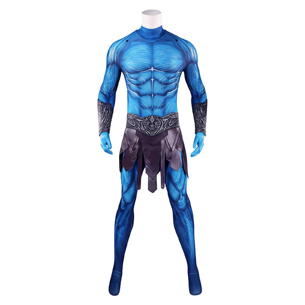 Cosplay Costume Skeletor Les Maîtres de l'Univers(2026) Film Cosplay Combinaison Bleue Homme