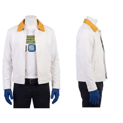 Cosplay Costume Smarty Pants Film Cosplay Tenue Blanche Homme