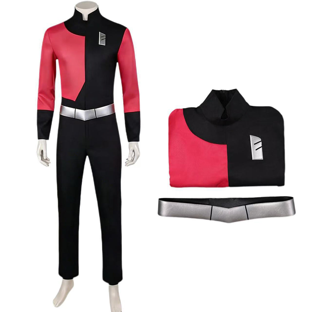 Cosplay Costume Space Racer Invincible 4(2026) TV Cosplay Combinaison Rouge et Noire Homme