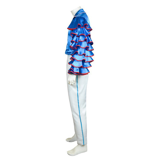 Cosplay Costume Stanley The Mask(1994) Film Cosplay Tenue Blanche et Bleue Homme