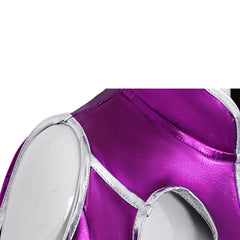 Cosplay Costume Starfire Teen Titans TV Cosplay Tenue Violette en Simili Cuir Brillant Femme